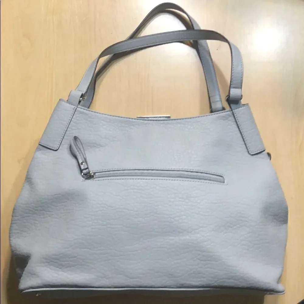 Light blue grey color tote. NWOT